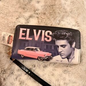 Elvis Presley Black and Pink Wallet
